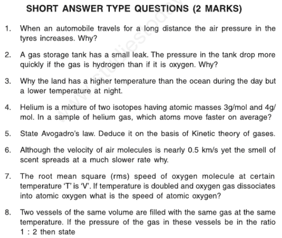 Behavior Of Gases Worksheet